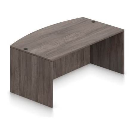 Gec Offices To Go Wood Desk with Bow Front - 71"- Artisan Gray SL7141BDS-AGL